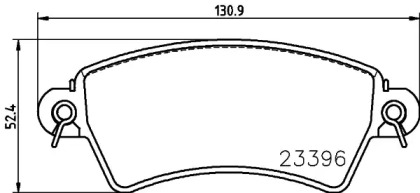 Комплект тормозных колодок HELLA 8DB 355 019-341