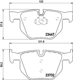 Комплект тормозных колодок HELLA 8DB 355 026-251