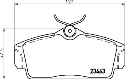 Комплект тормозных колодок HELLA 8DB 355 030-151