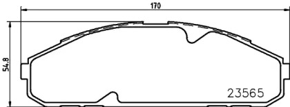 Комплект тормозных колодок HELLA 8DB 355 011-581