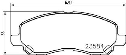 Комплект тормозных колодок HELLA 8DB 355 024-141