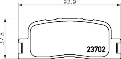 Комплект тормозных колодок HELLA 8DB 355 024-321