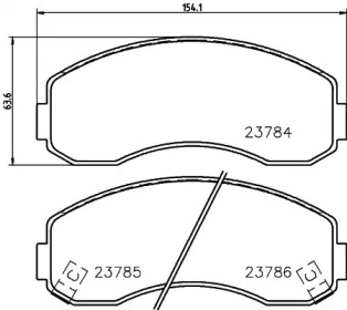 Комплект тормозных колодок HELLA 8DB 355 010-131