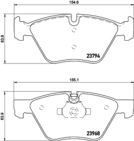 Комплект тормозных колодок HELLA 8DB 355 026-061