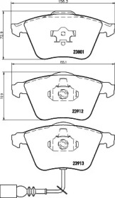 Комплект тормозных колодок HELLA 8DB 355 023-731