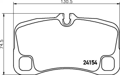 Комплект тормозных колодок HELLA 8DB 355 013-601