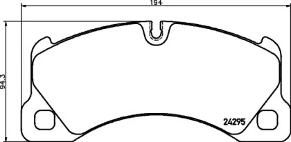 Комплект тормозных колодок HELLA 8DB 355 012-641