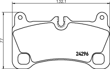 Комплект тормозных колодок HELLA 8DB 355 012-651