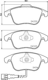 Комплект тормозных колодок HELLA 8DB 355 023-591