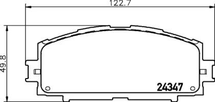 Комплект тормозных колодок HELLA 8DB 355 030-181