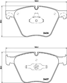 Комплект тормозных колодок HELLA 8DB 355 026-531