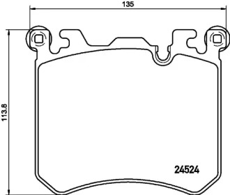 Комплект тормозных колодок HELLA 8DB 355 020-431