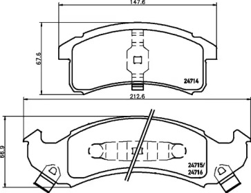 Комплект тормозных колодок HELLA 8DB 355 014-271