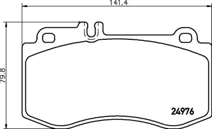 Комплект тормозных колодок HELLA 8DB 355 026-331