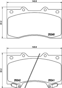 Комплект тормозных колодок HELLA 8DB 355 019-531