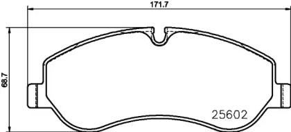 Комплект тормозных колодок HELLA 8DB 355 020-691