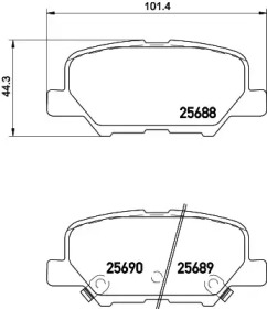 Комплект тормозных колодок HELLA 8DB 355 020-291