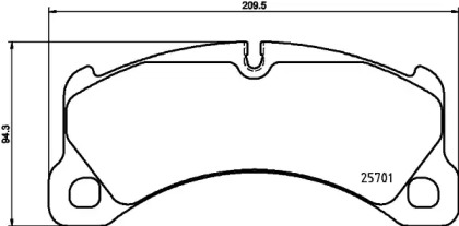 Комплект тормозных колодок HELLA 8DB 355 021-191