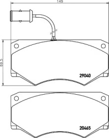 Комплект тормозных колодок HELLA 8DB 355 005-361