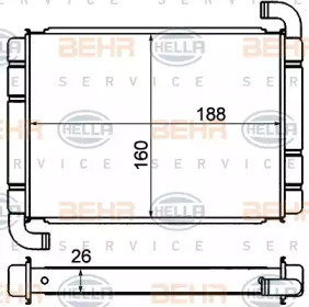 Теплообменник HELLA 8FH 351 000-571