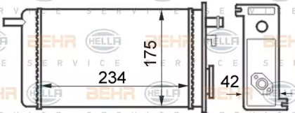 Теплообменник HELLA 8FH 351 024-341