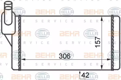 Теплообменник HELLA 8FH 351 024-401