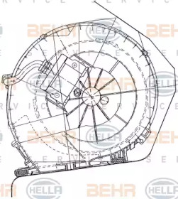 вентилятор HELLA 8EW 351 034-051