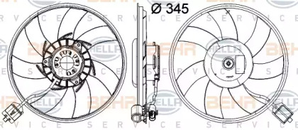 Вентилятор HELLA 8EW 351 041-481