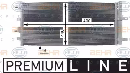 Конденсатор, кондиционер HELLA 8FC 351 100-751