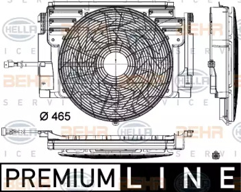 Вентилятор HELLA 8EW 351 105-101