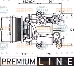 Компрессор HELLA 8FK 351 113-311