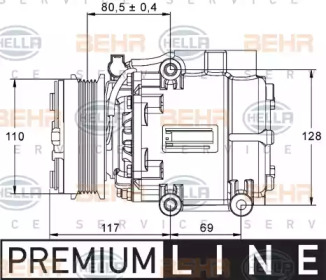 Компрессор HELLA 8FK 351 113-411