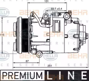 Компрессор HELLA 8FK 351 113-481