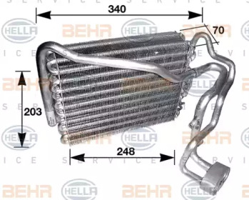 Испаритель HELLA 8FV 351 210-211