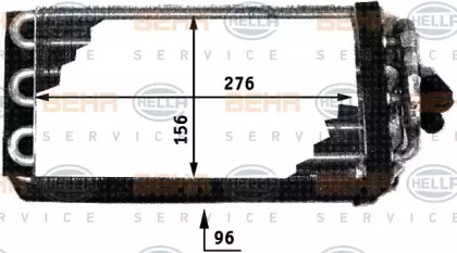 Испаритель, кондиционер HELLA 8FV 351 210-221