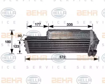 Испаритель, кондиционер HELLA 8FV 351 210-291