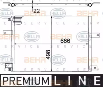 Конденсатор, кондиционер HELLA 8FC 351 307-611