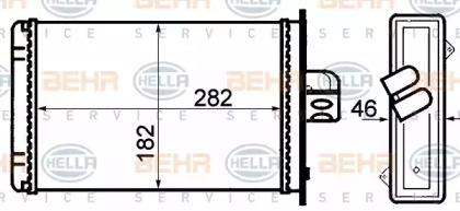 Теплообменник HELLA 8FH 351 308-101