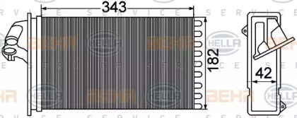 Теплообменник HELLA 8FH 351 308-431