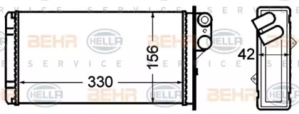 Теплообменник HELLA 8FH 351 308-521