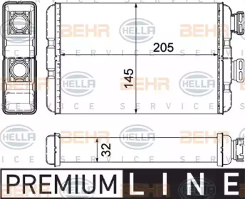 Теплообменник HELLA 8FH 351 311-321