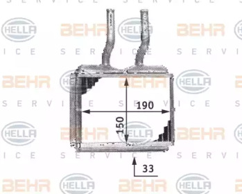 Теплообменник HELLA 8FH 351 313-021