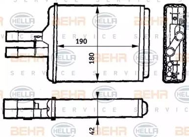 Теплообменник HELLA 8FH 351 313-141