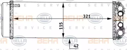 Теплообменник HELLA 8FH 351 313-491