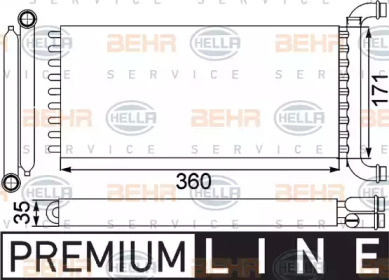 Теплообменник HELLA 8FH 351 313-571