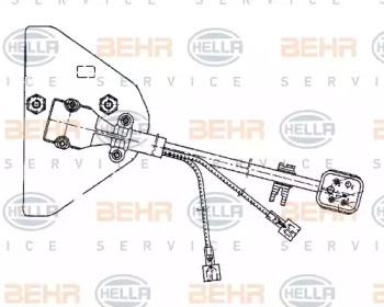 Регулятор, вентилятор салона HELLA 5HL 351 321-051