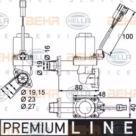 Регулирующий клапан охлаждающей жидкости HELLA 9XL 351 328-351