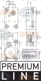 Регулировочный элемент, смесительный клапан HELLA 6NW 351 329-651