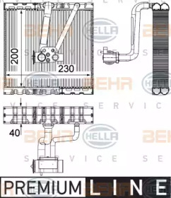 Испаритель, кондиционер HELLA 8FV 351 330-711