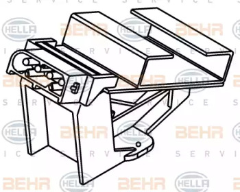 Сопротивление, вентилятор салона HELLA 9ML 351 332-011